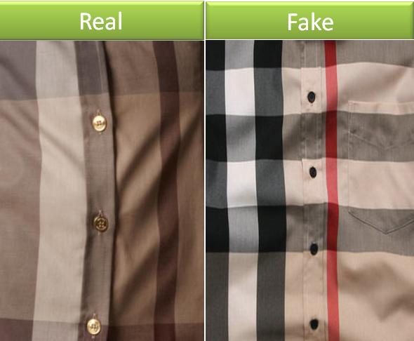 burberry shirt fake vs real