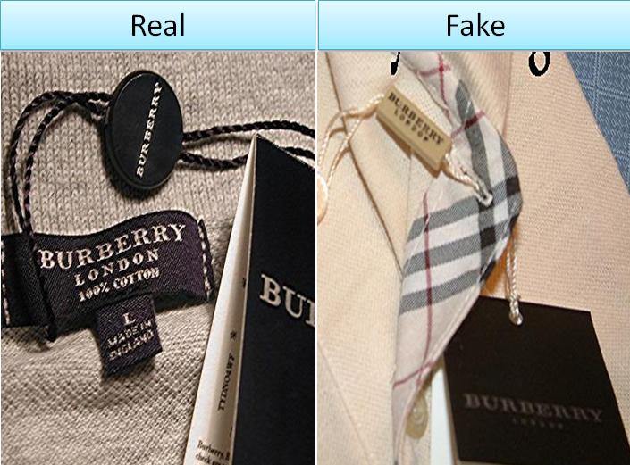 how to know if a burberry shirt is real