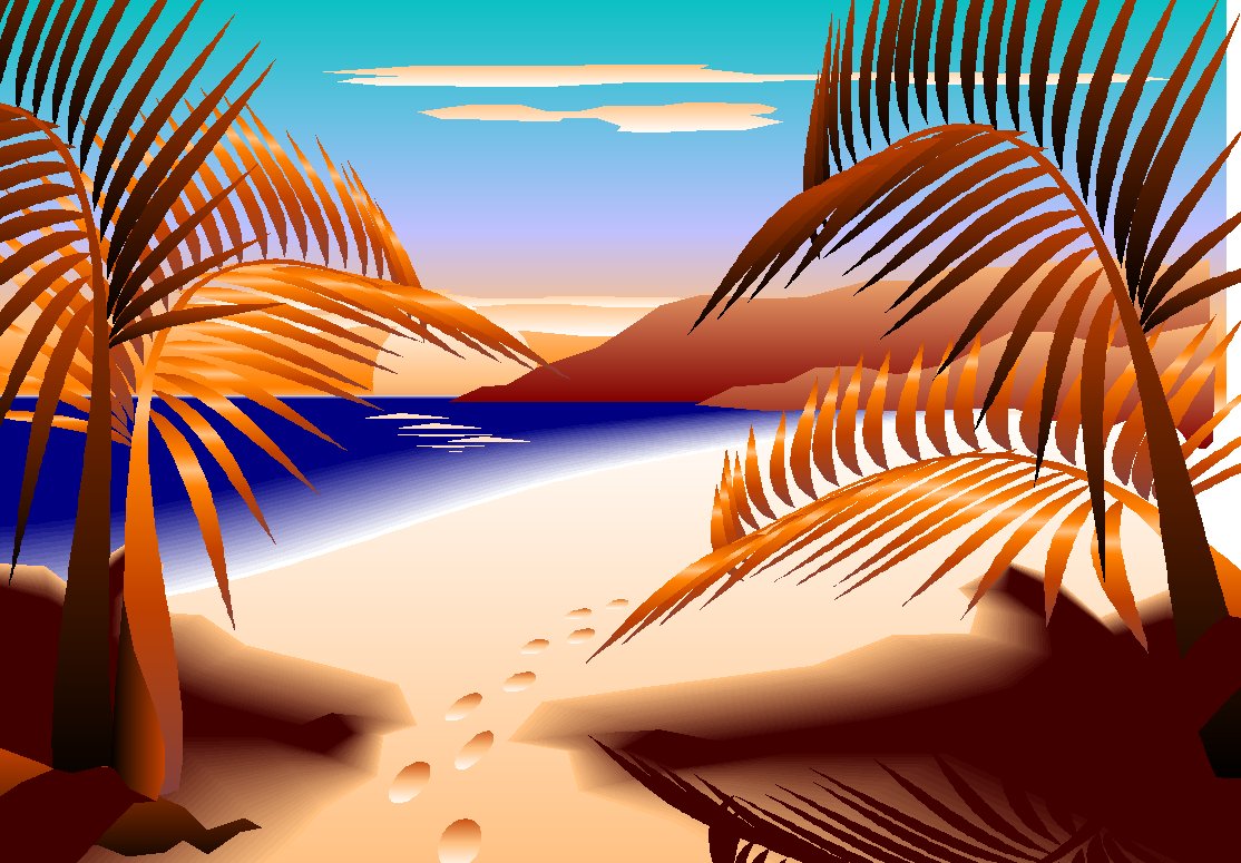 How To Draw A Beach Scene