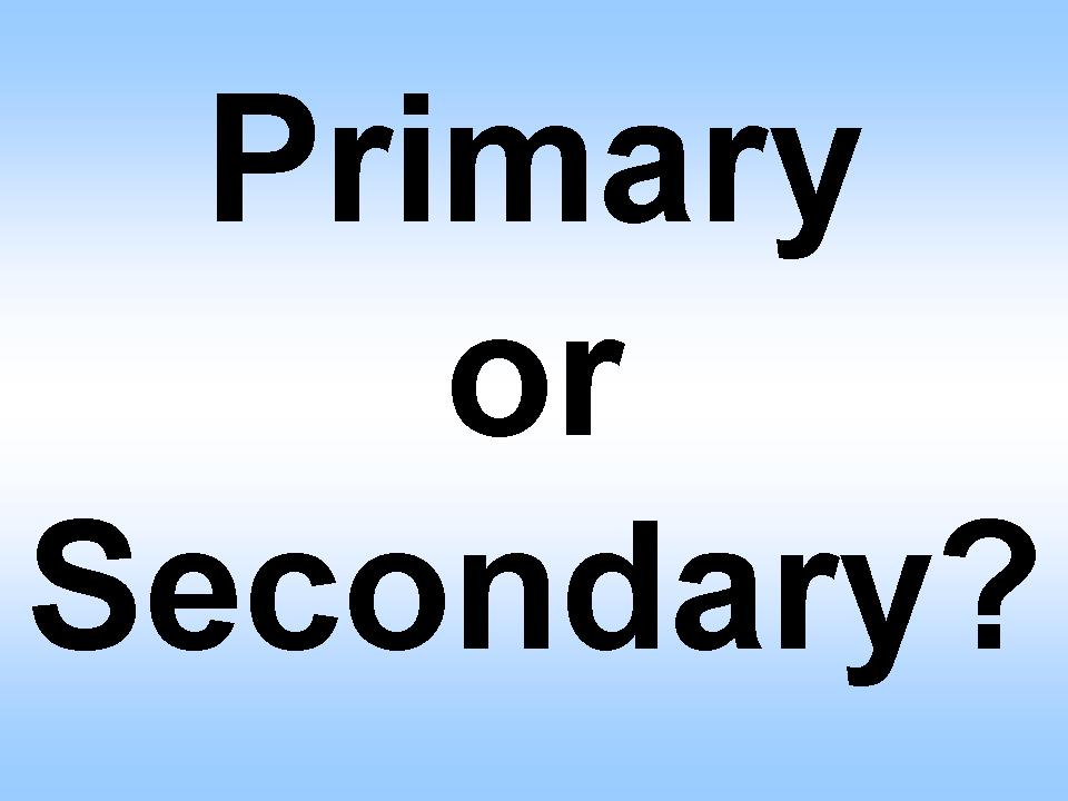 Difference Between Secondary And Primary Sources