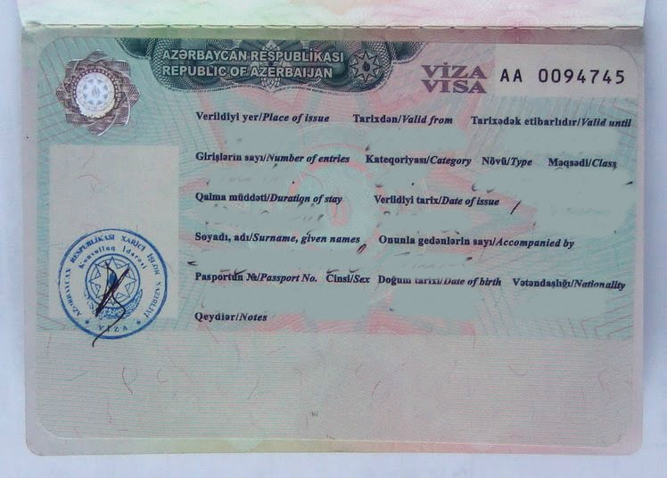 azerbaijan visa uk travel document