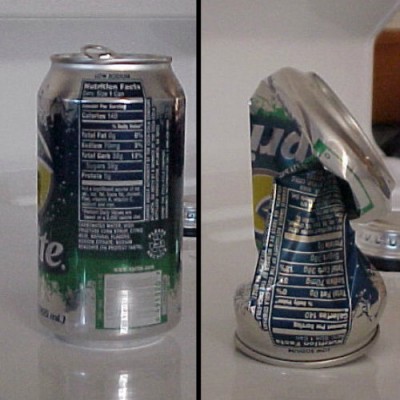 crush soda can science experiment