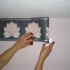 Hang a wallpaper border