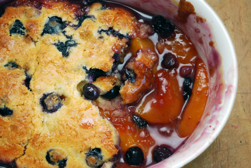 Peach And Blueberry Crumble