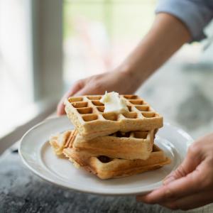 Tasty Waffles Served