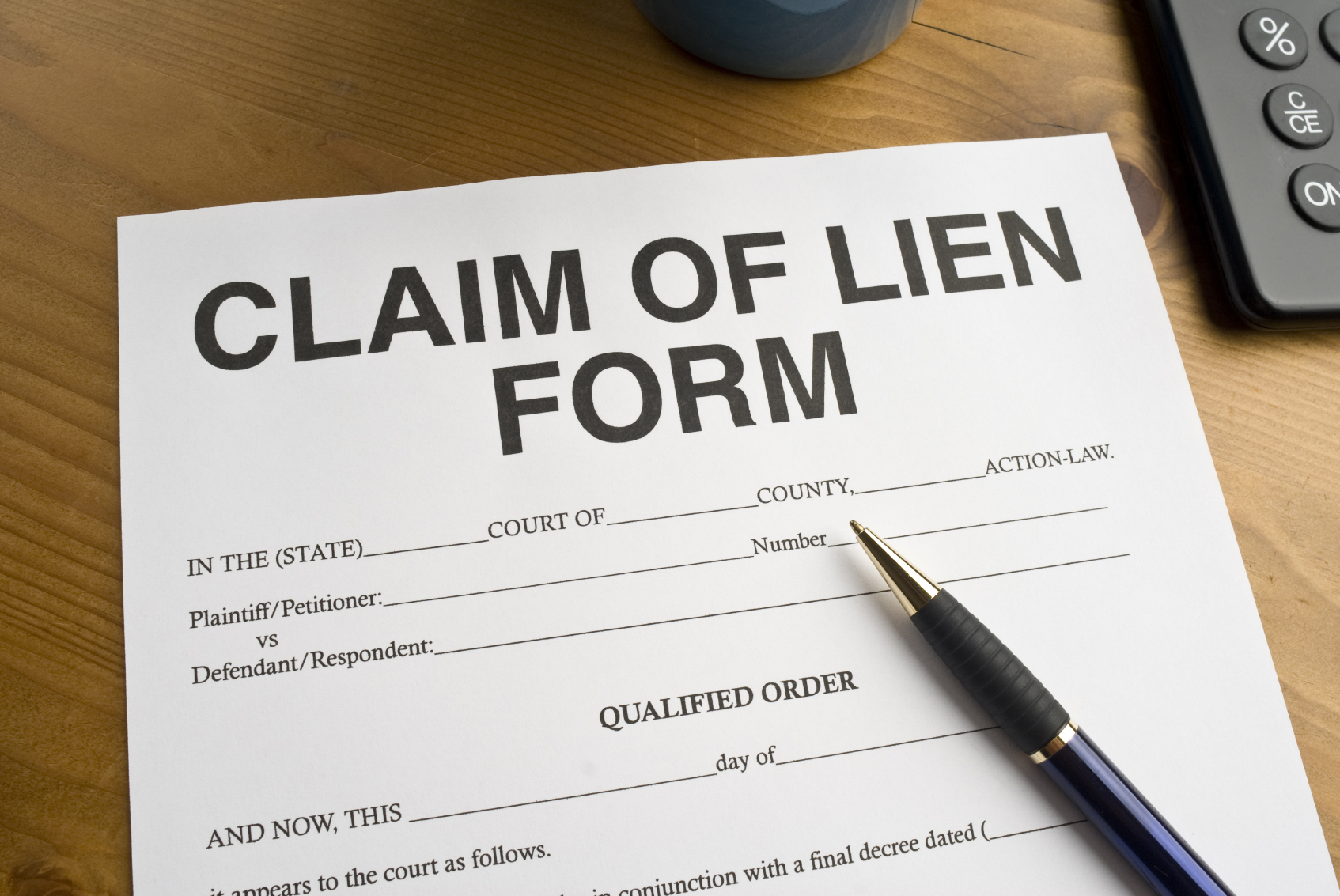 How To File A Lien On Property