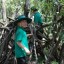 Survival Shelter in a Wooded Area