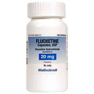 Bottle of Fluoxetine