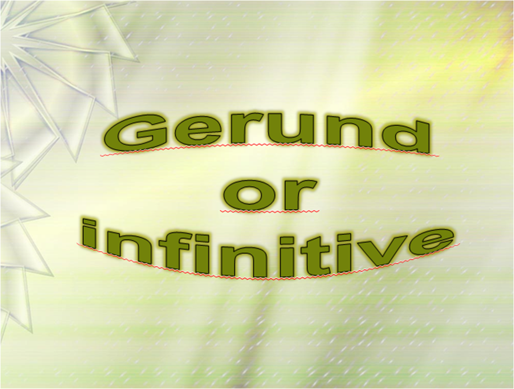 Difference Between Gerund And Infinitive