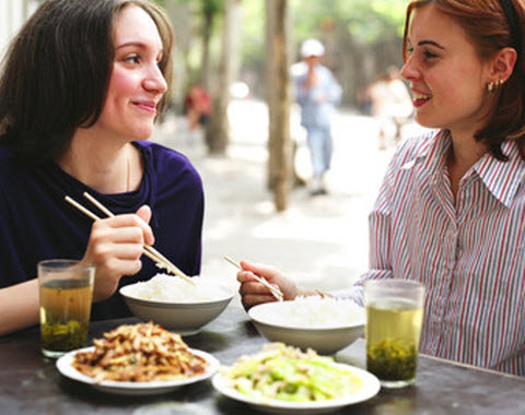 Girls Eating